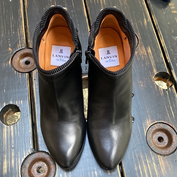 LANVIN en Bleu Heeled Ankle Boots - Picture 5 of 12